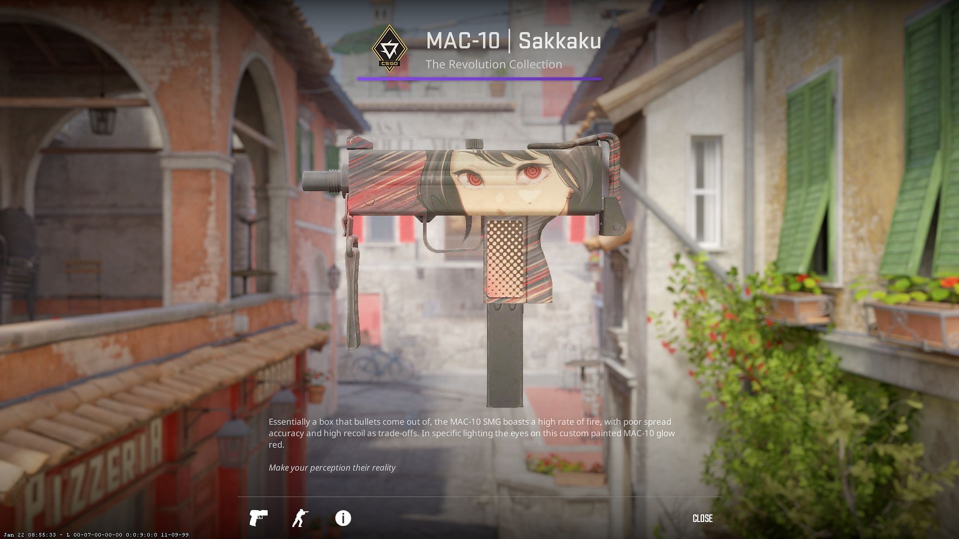 MAC 10 Sakkaku (Image via Valve)