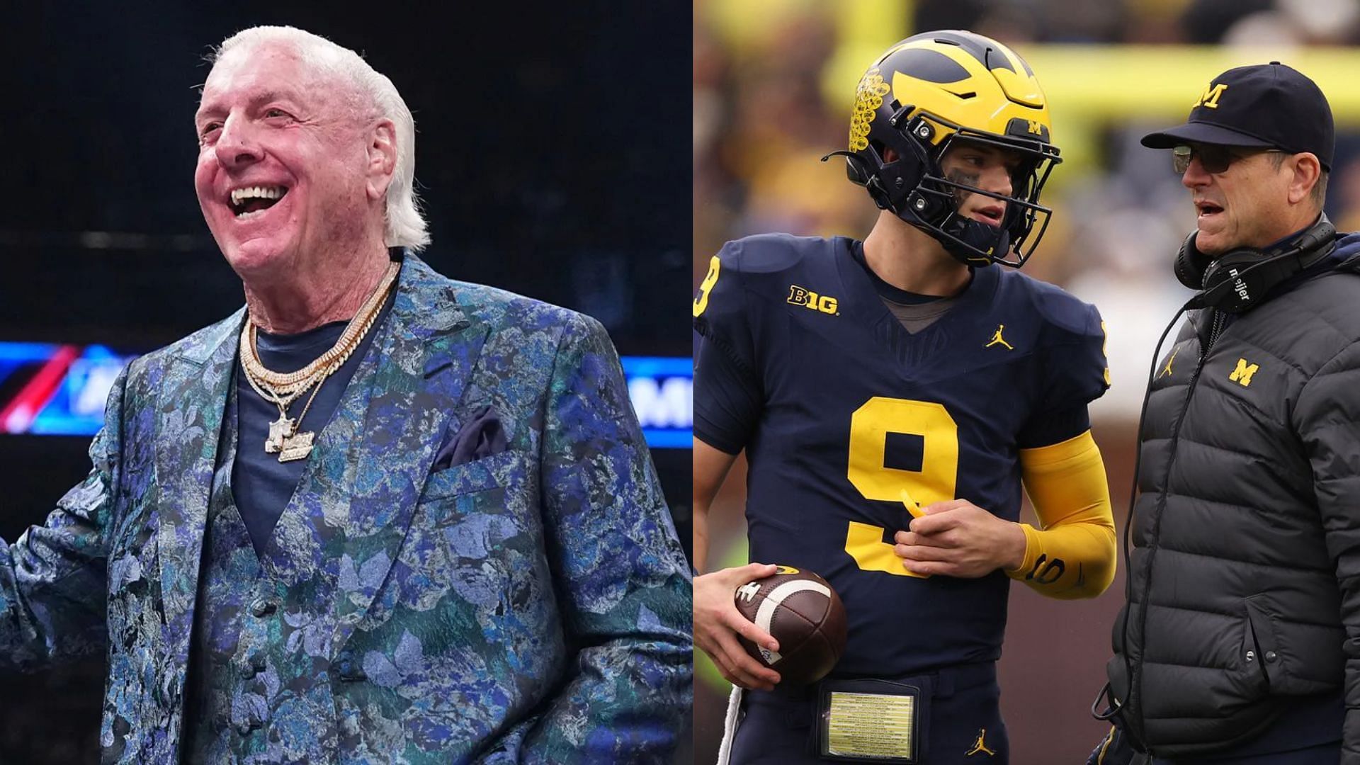 Ric Flair is one of many celebrities ready to see Michigan win today
