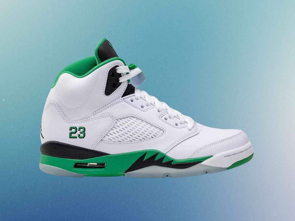 The Jordan 5 retro &quot;Lucky Green&quot; (Image via StockX)