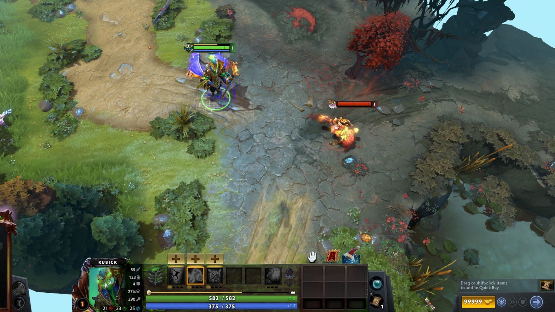 Rubick with Safety Bubble (Image via Steam Screenshot/Valve)