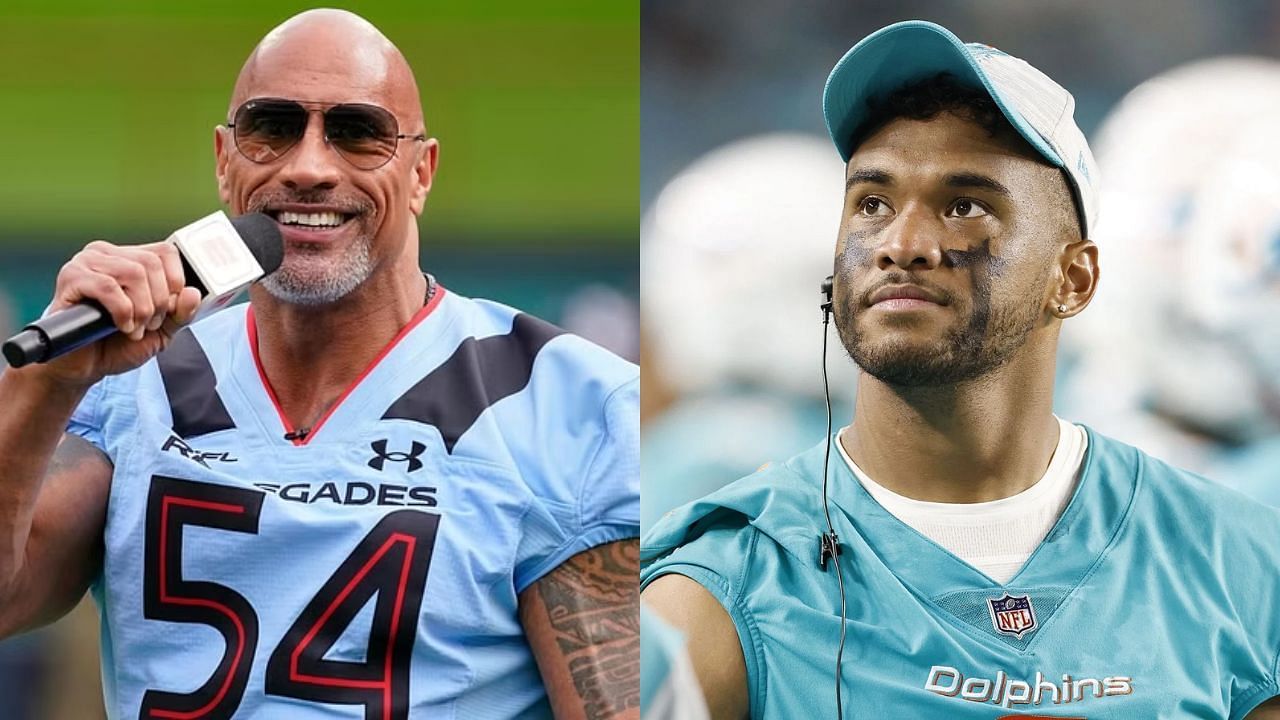 Tua Tagovailoa being mocked as the next castoff to Dwayne &quot;The Rock&quot; Johnson