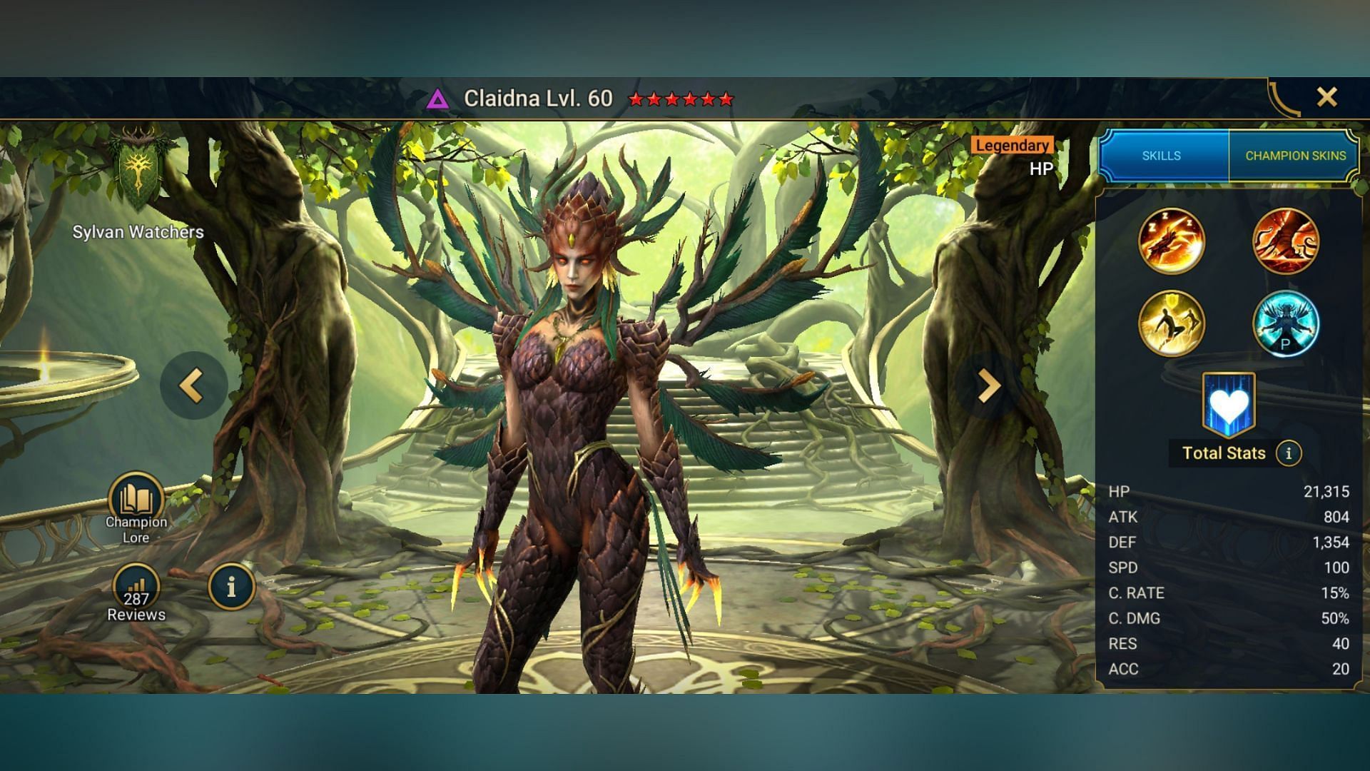 Claidna in Raid Shadow Legends (Image via Plarium)