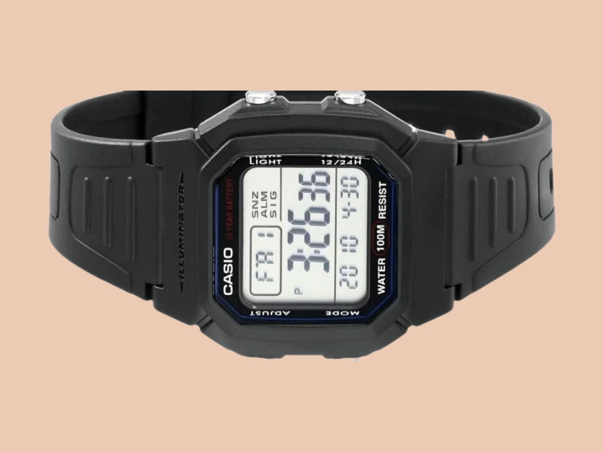 The Casio W-800H-1AVCF Sport Watch (Image via Casio)