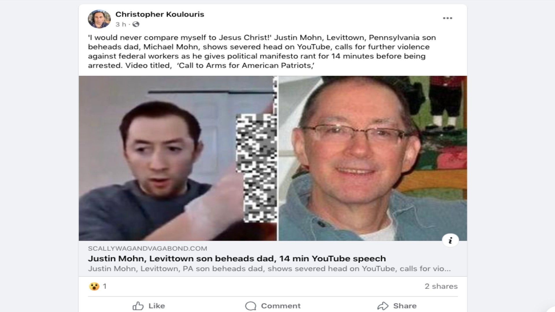 Justin Mohn and Mike Mohn (Image via Facebook)