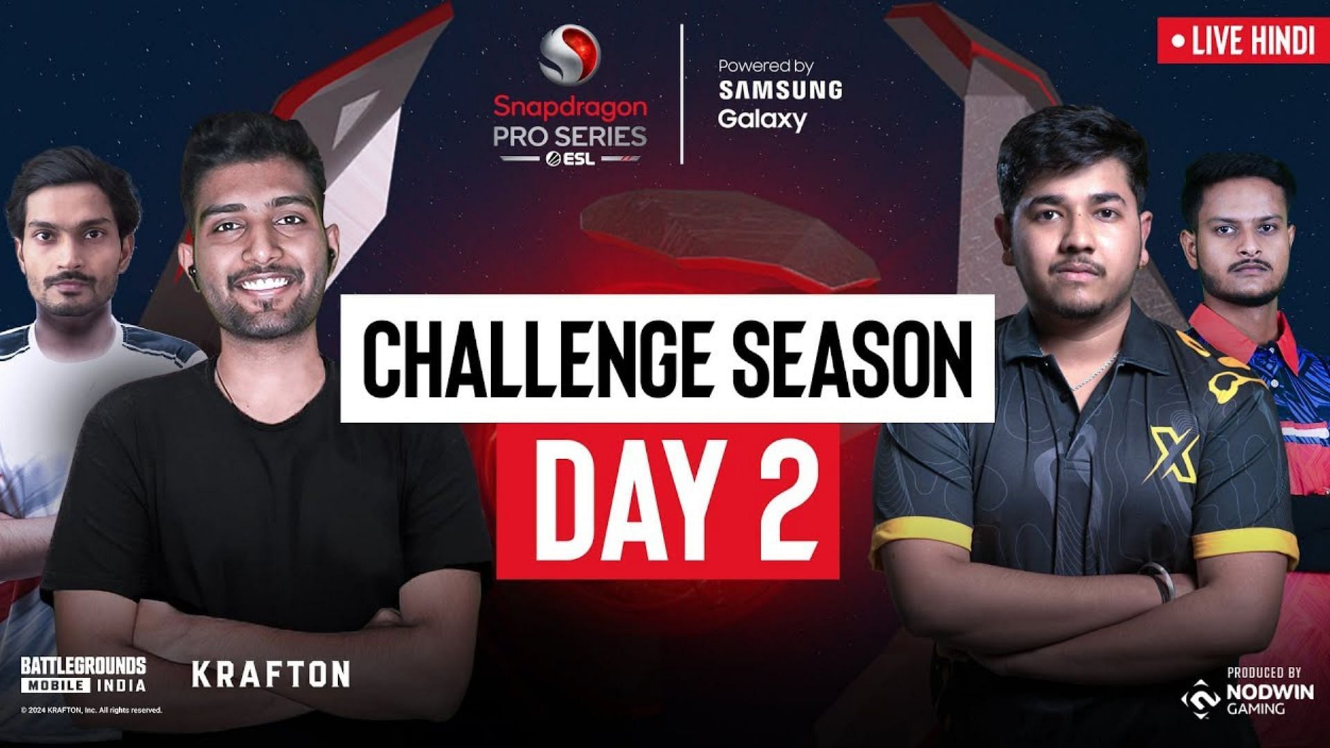 Day 2 of BGMI Pro Series Challenge Season begins at 4 pm on January 13 (Image via Nodwin Gaming)