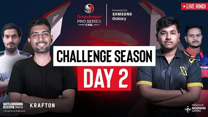 ESL Snapdragon BGMI Pro Series Challenge Season Day 2: Teams, map order, and Day 1 results