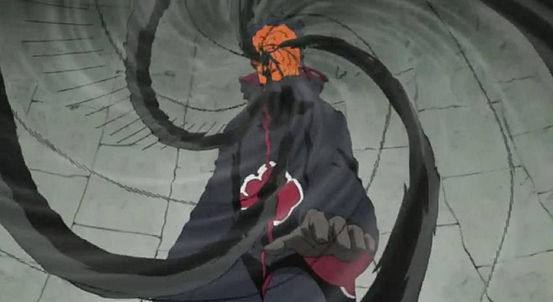 Tobi using Kamui in Naruto Shippuden (Image via Studio Pierrot)
