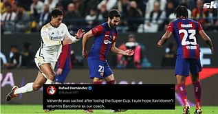 "Give Vini the Ballon d'Or", "Valverde wasn't even this bad" - Fans on X react as Real Madrid humiliate Barcelona in Supercopa final