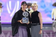 Chris Evert with Jessica Pegula at the 2023 WTA Finals
