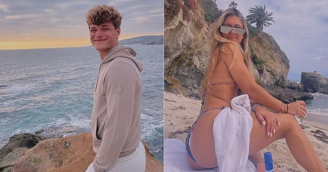 IN PHOTOS: JJ McCarthy and fiancée Katya Kuropas spend romantic date night at the beach, days after Michigan QB declared for NFL draft 2024