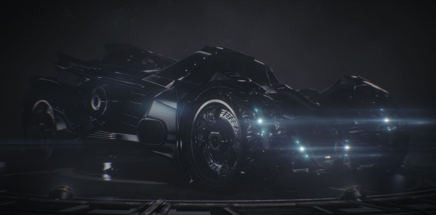 The Batmobile serves as a form of transport and an ally in battle (Image via Rocksteady Studios/Steam)
