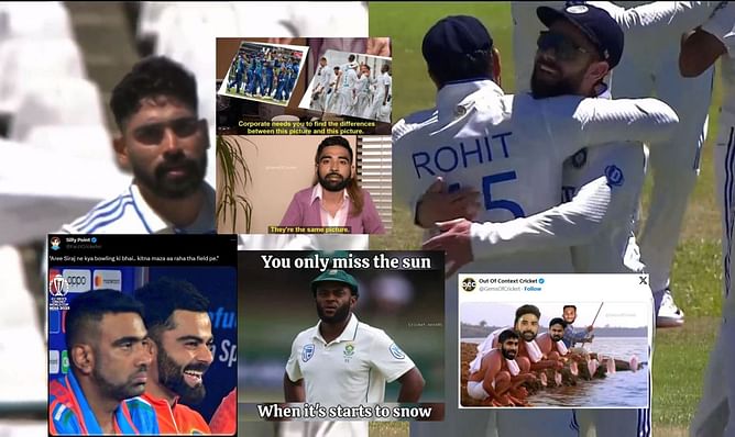 "Yaar bhai fir se wahi remote wali ball" - Top 10 funny memes as Team India skittle out South Africa for 55 in 1st innings of 2nd Test in Cape Town