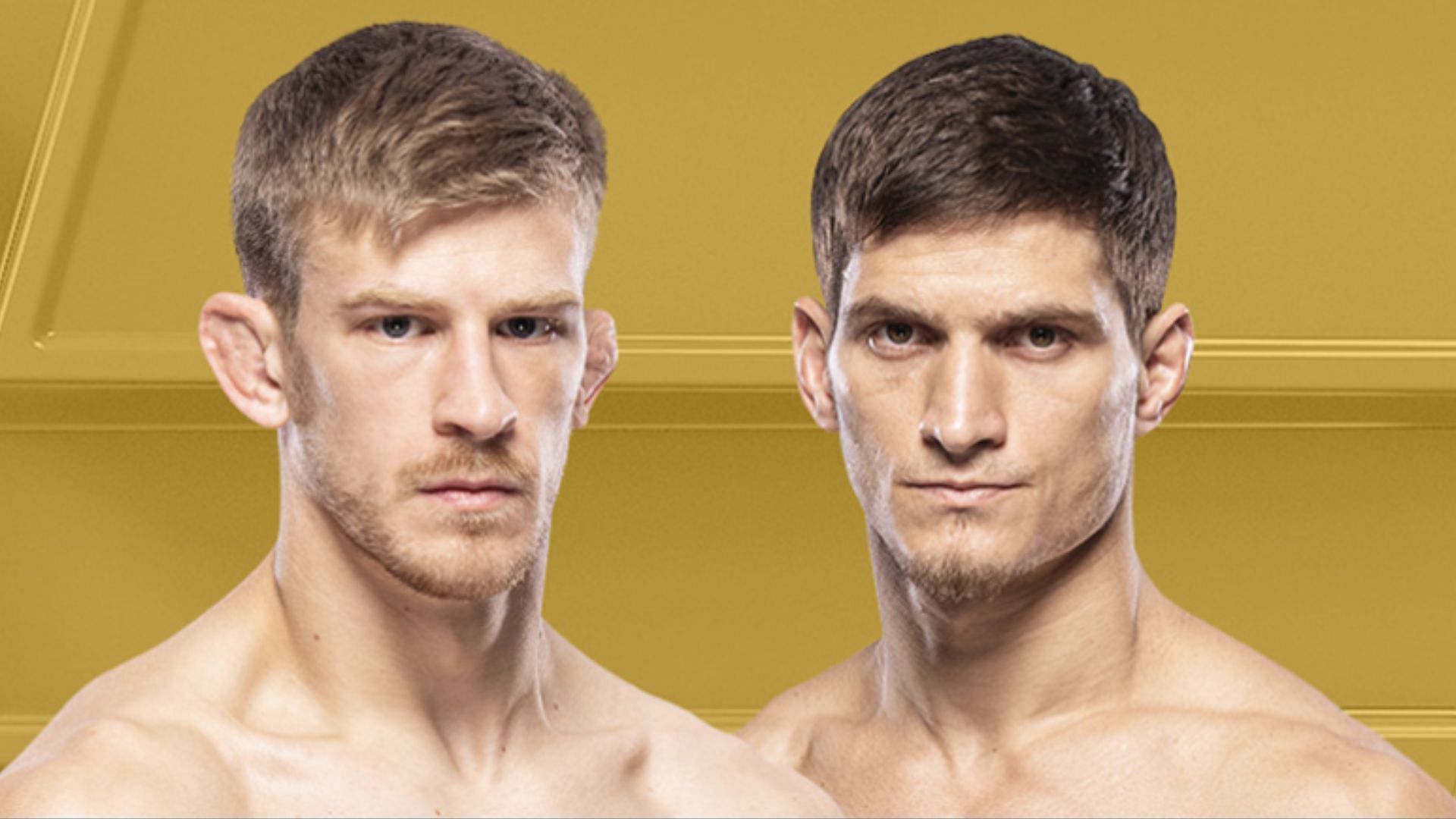 Arnold Allen (left) believes a win over Mosvar Evloev (right) will earn him a title shot [Image courtesy of @ufc on Instagram]