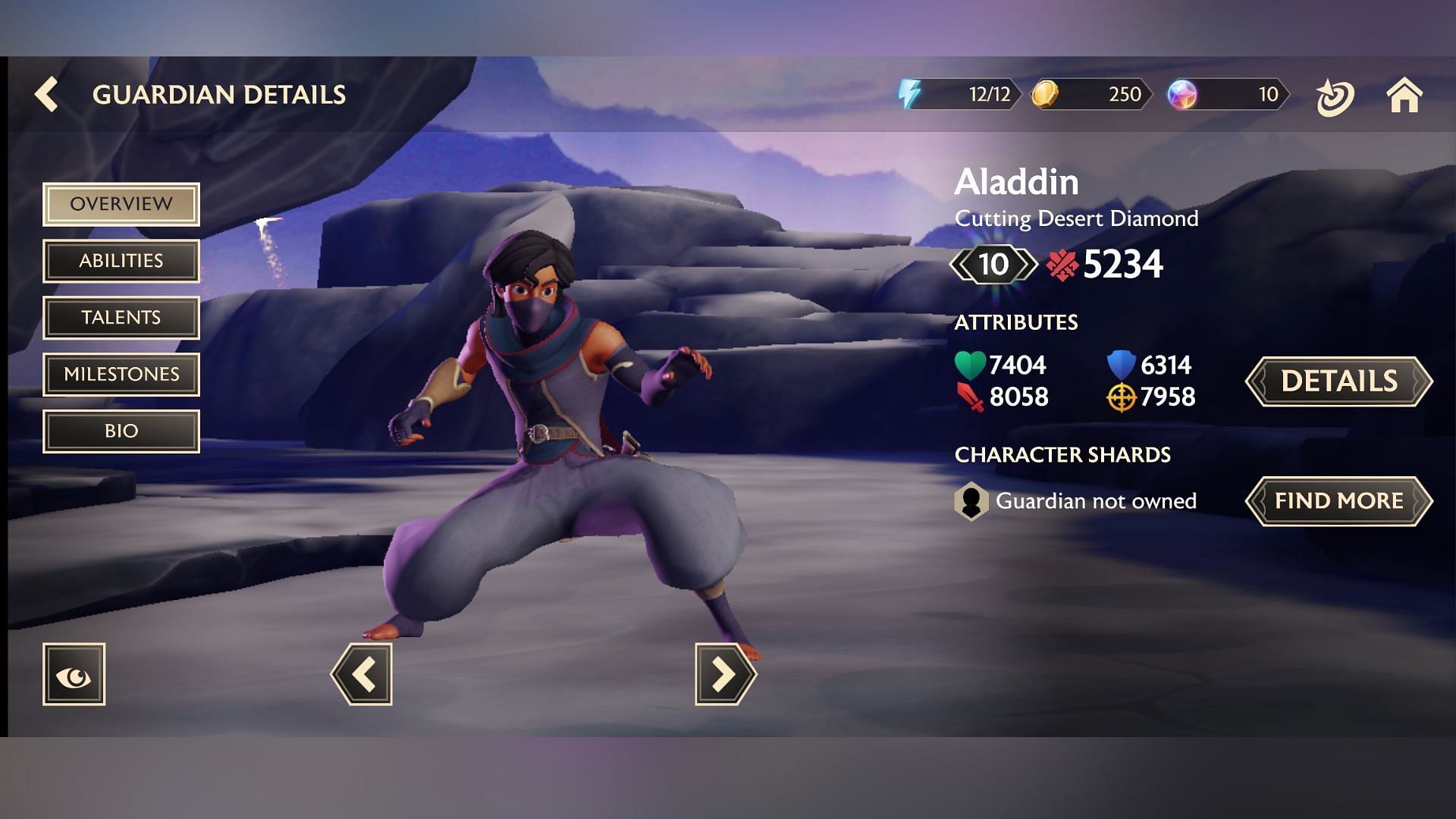 Aladdin in Disney Mirrorverse (Image via Kabam)