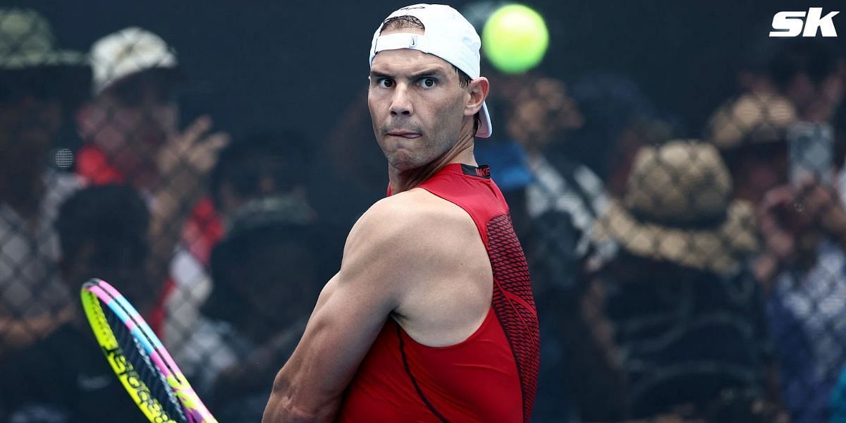 Rafael Nadal training 2024 Australian Open