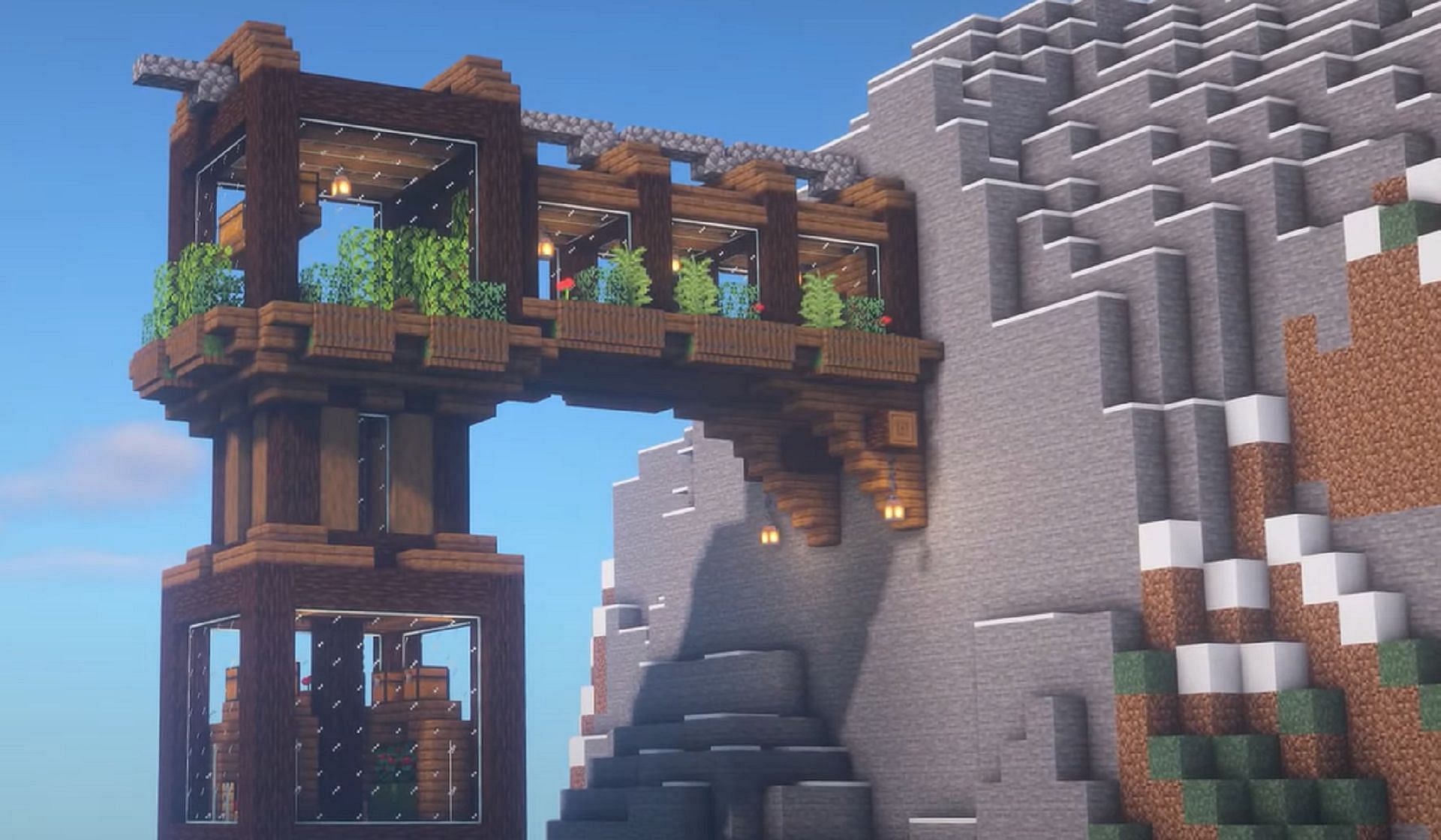 Hanging house designs are great for mountain bases (Image via Youtube/One Team)