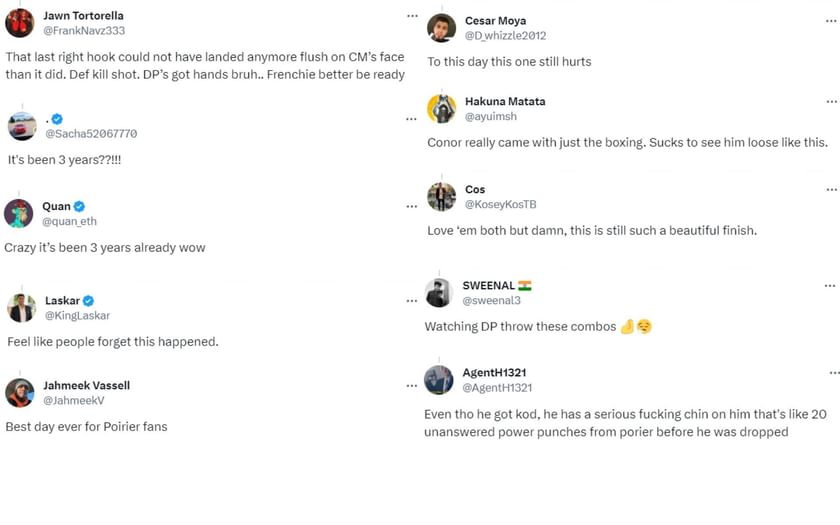 "Frenchie better be ready" Fans react to Dustin Poirier finishing