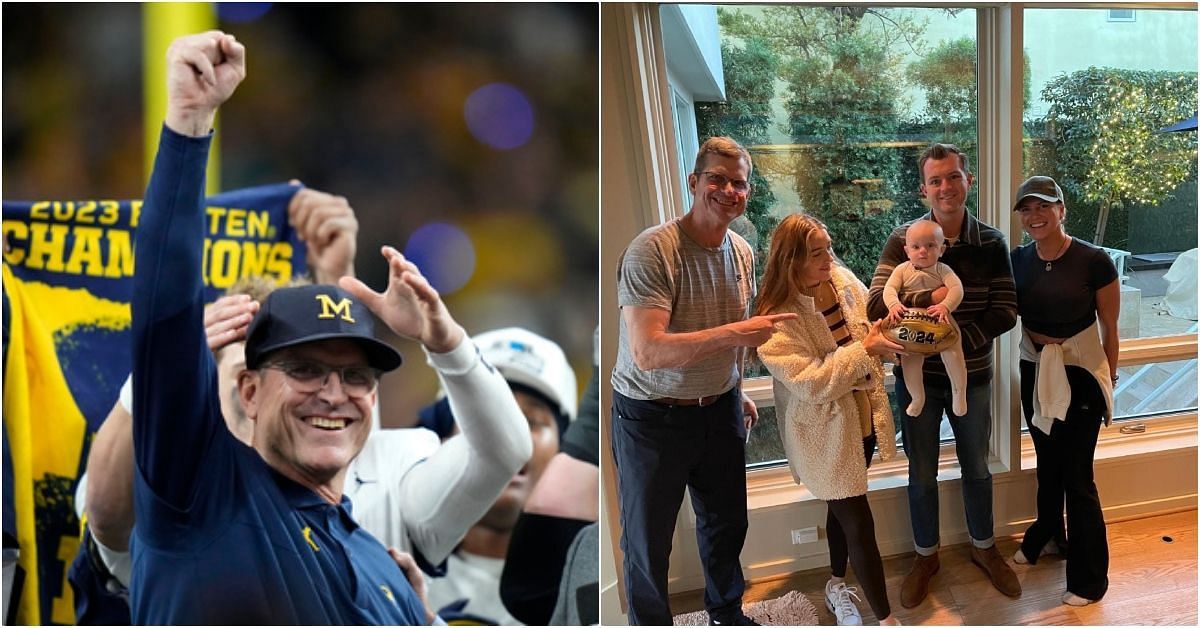 Jim Harbaugh and his wife visits young fan with a rare form of cancer