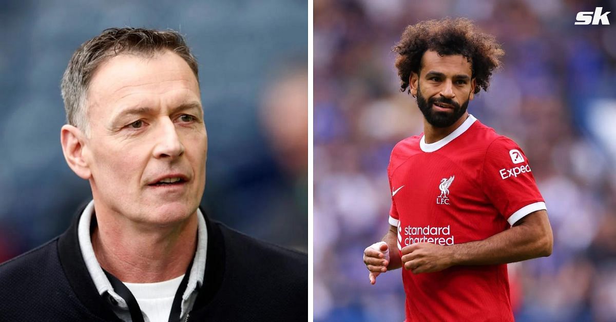 Chris Sutton (left) and Liverpool attacker Mohamed Salah