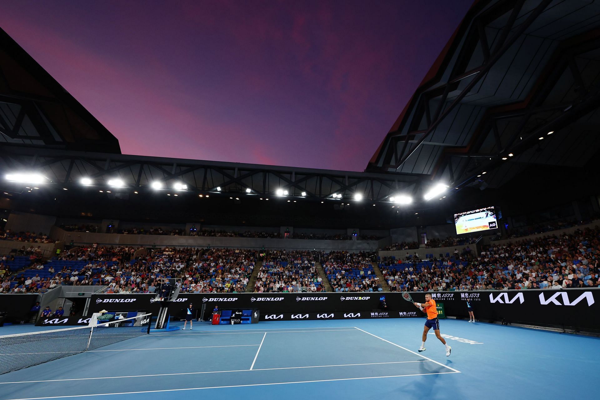 The Australian Open is noted for its hot weather.