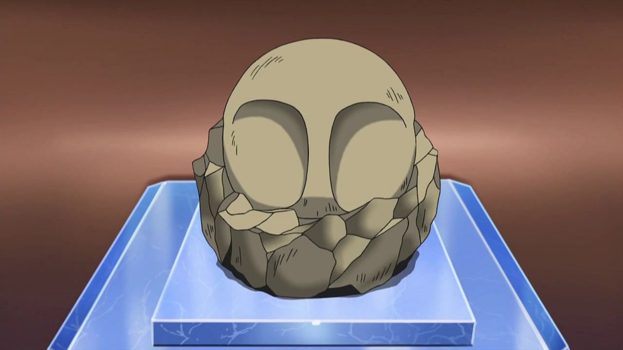 The Dome Fossil as seen in the anime (Image via The Pokemon Company)