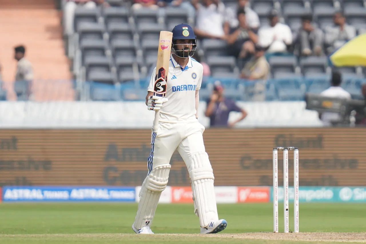 KL Rahul scored a responsible half-century on Day 2 of the Hyderabad Test. [P/C: BCCI]