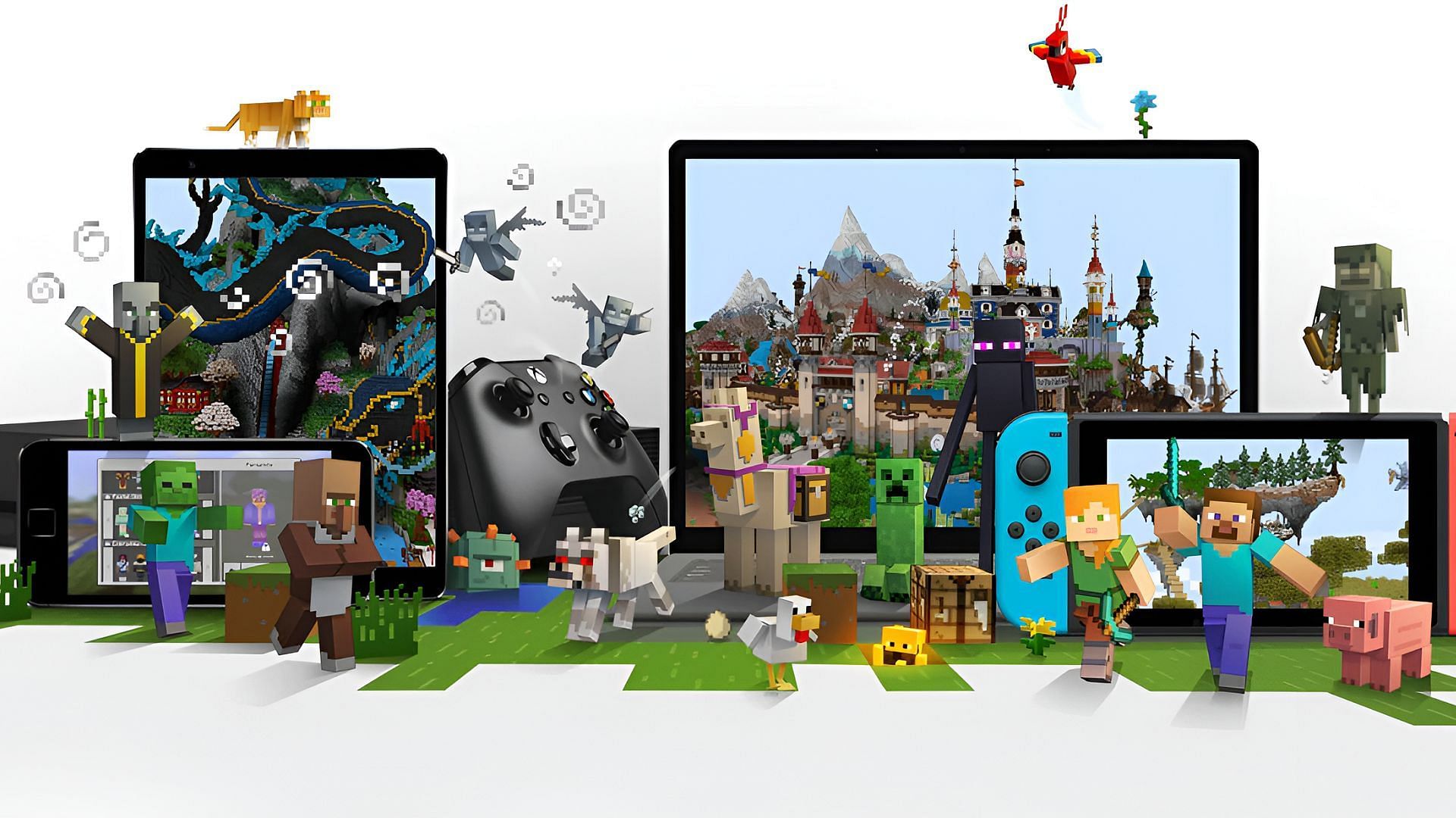 Minecraft can be played across multiple platforms.