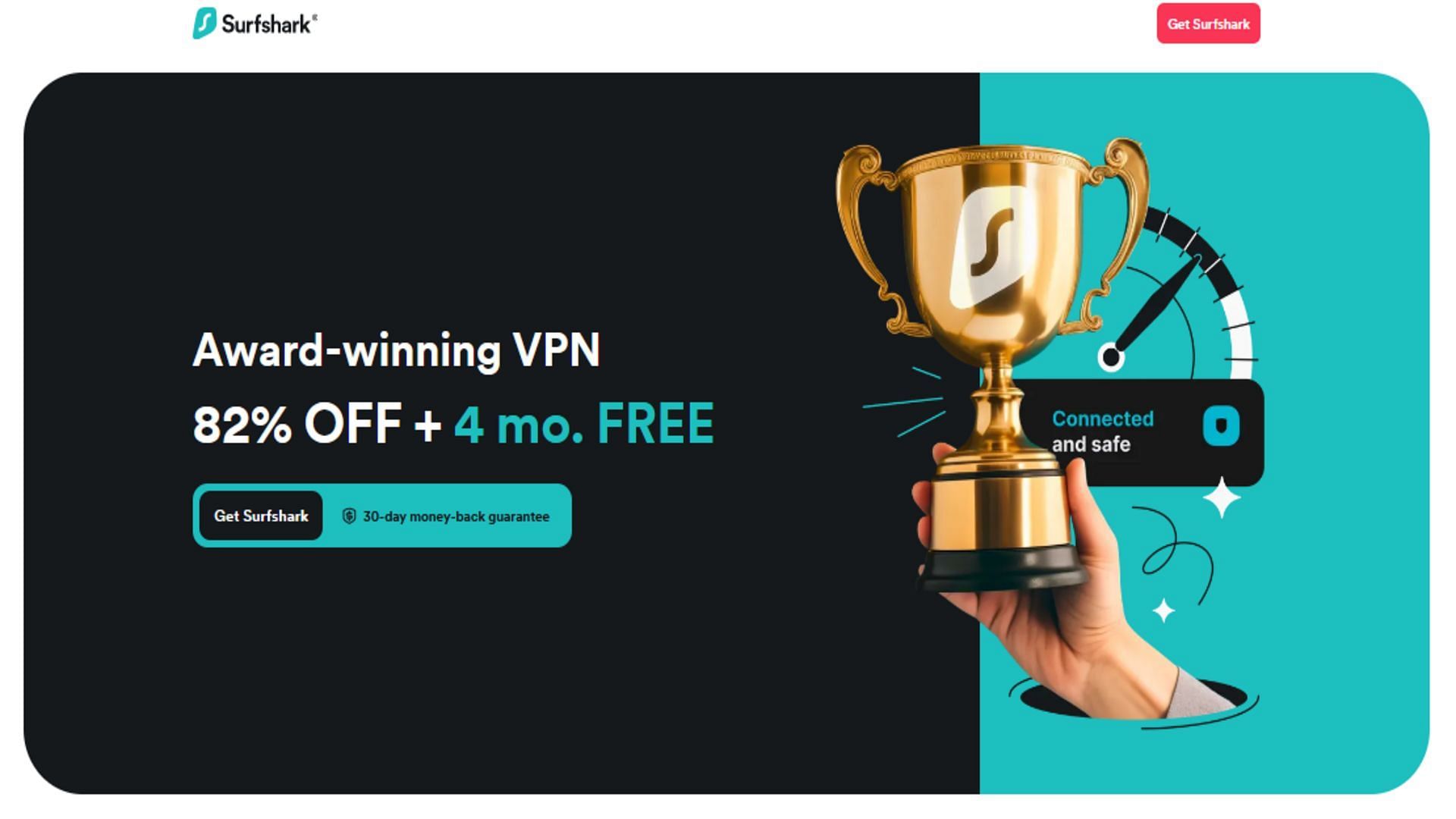 Surfshark is a free VPN (Image via Surfshark)