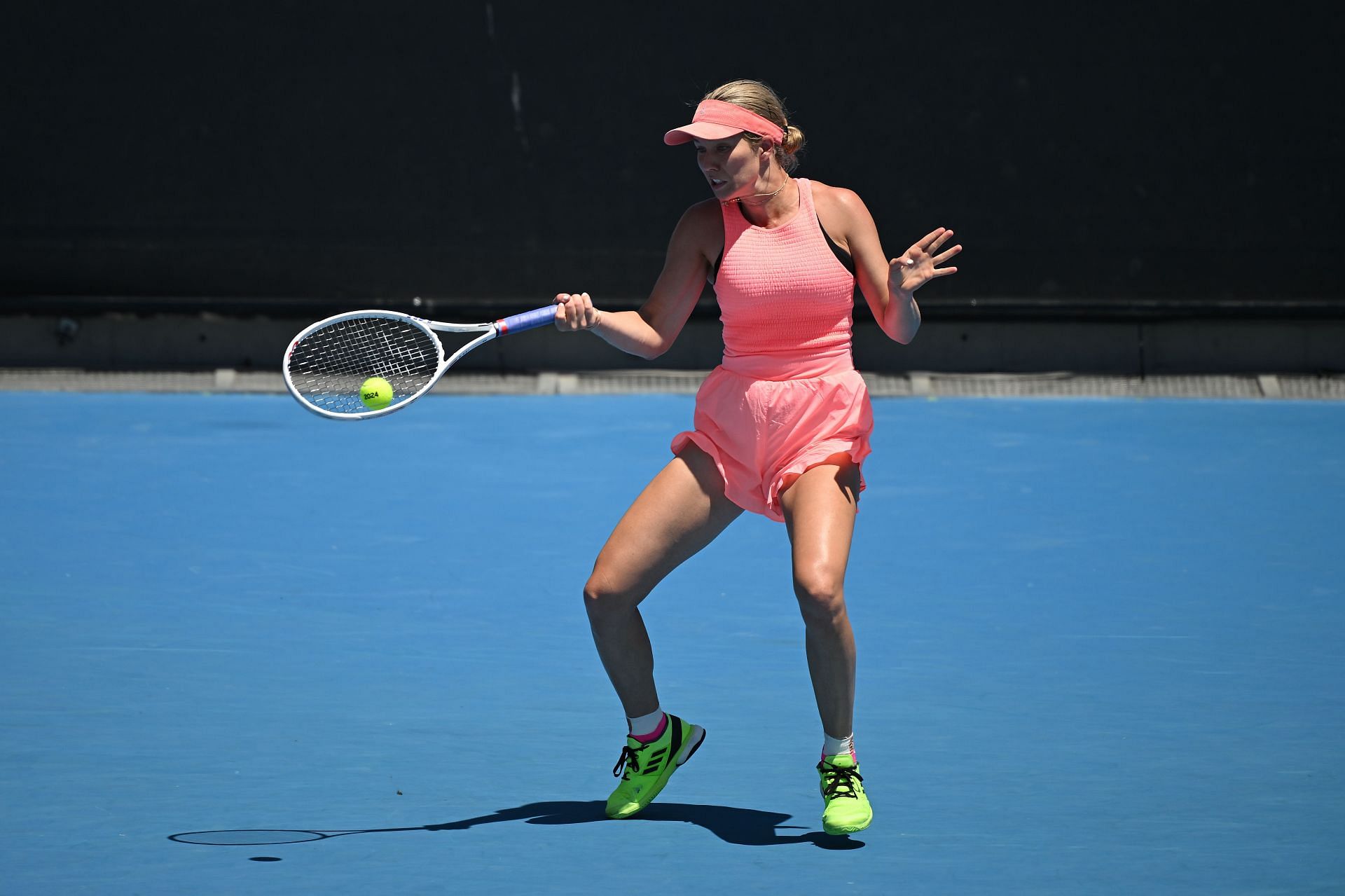 Danielle Collins in action at the 2024 Australian Open.