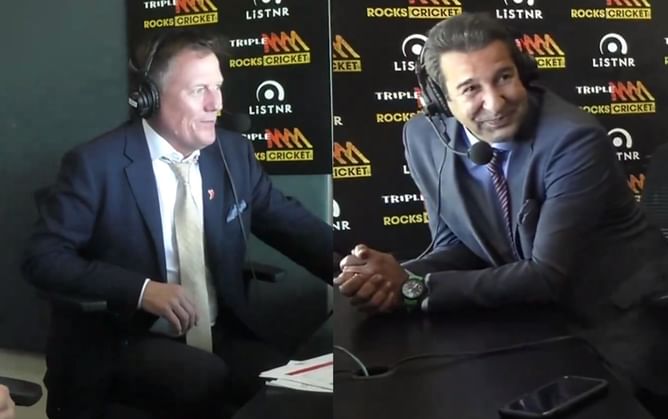 [Watch] “Australians can’t pronounce K” - Wasim Akram’s hilarious take on Aussies struggling to pronounce “Fakhar”
