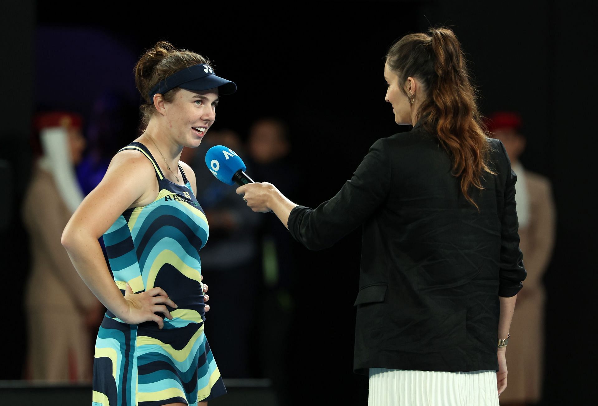 Linda Noskova at the 2024 Australian Open.