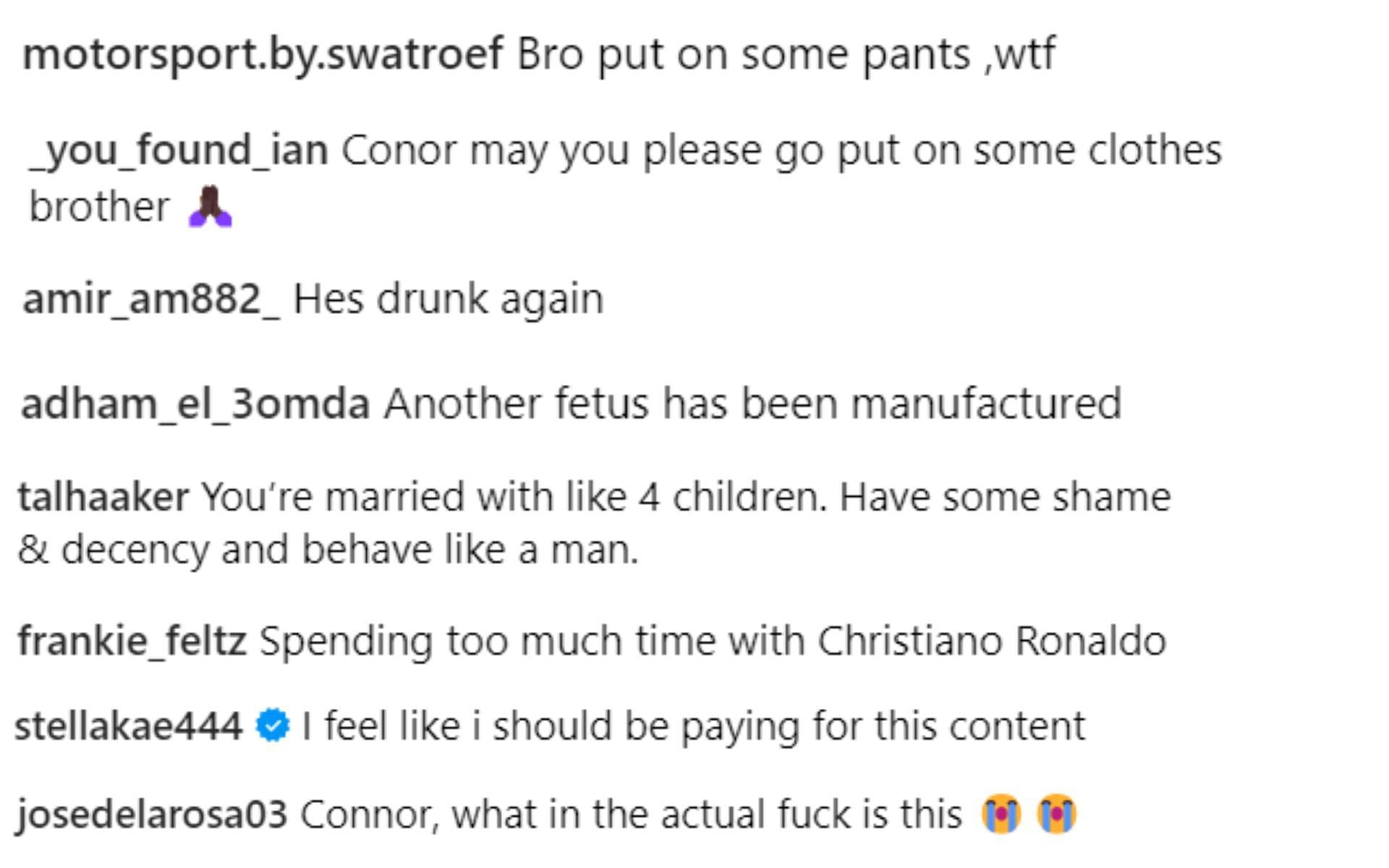 Fan reactions via: @thenotoriousmma on Instagram