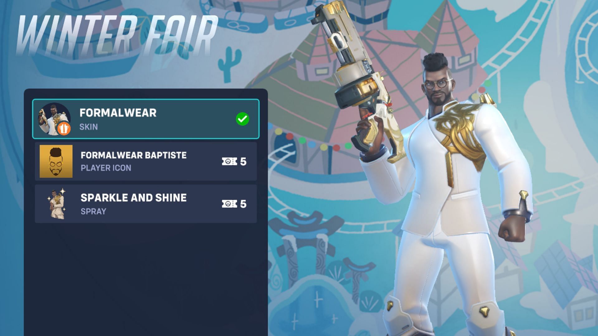 This is one of the more aesthetic skins from the Winter Fair (Image via Overwatch 2)