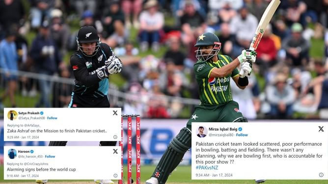 "Black day for Pakistan cricket" - Twitterati lambast the Men in Green for losing T20I series against New Zealand with two games to spare
