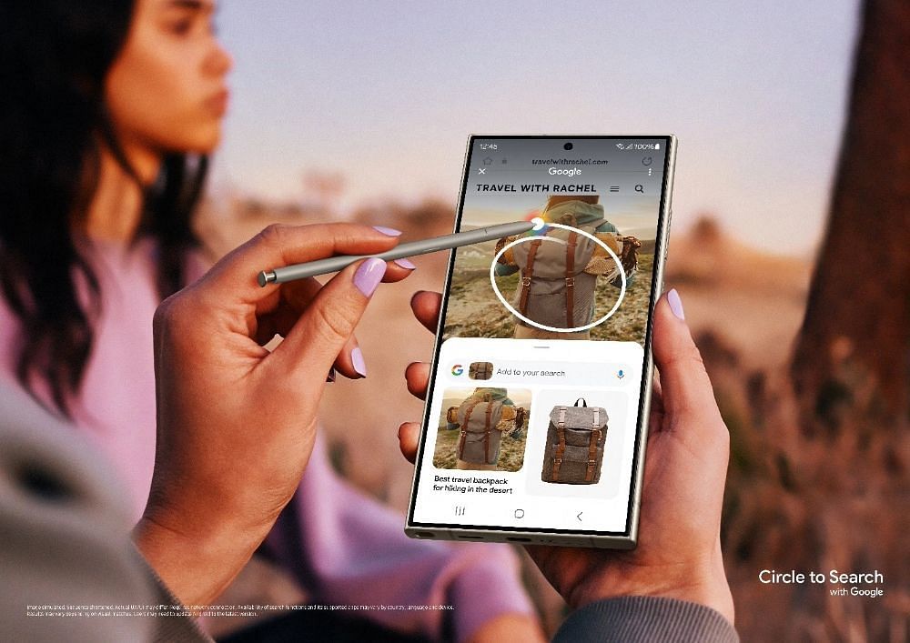 Circle to Search is one of the most innovative features of Galaxy AI (Image via Samsung)