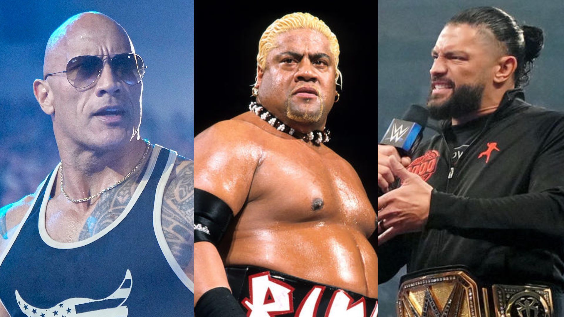 The Rock; Rikishi; Roman Reigns