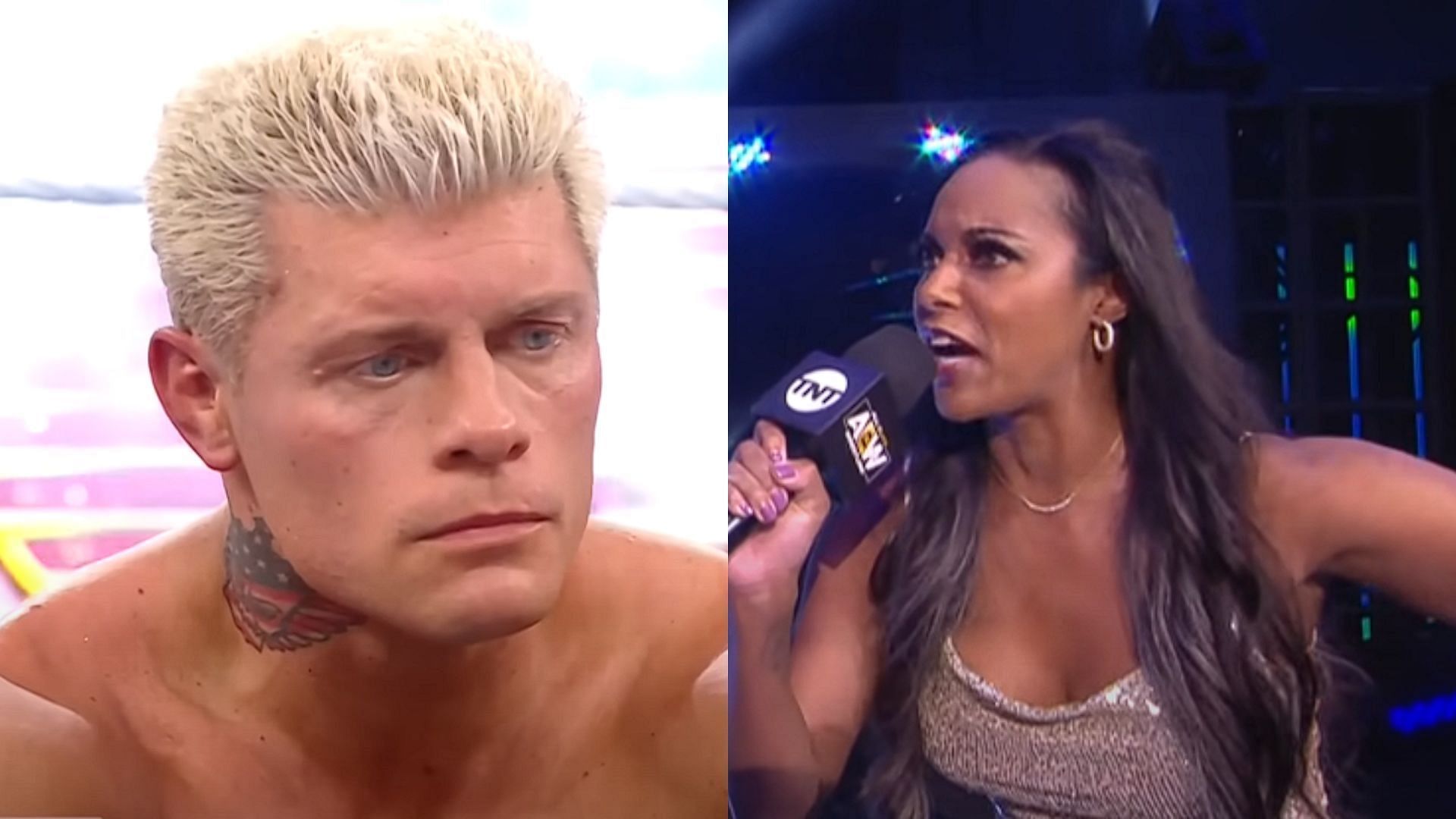 Cody Rhodes and Brandi Rhodes are married in real-life [Photos courtesy of WWE and AEW Official YouTube Channels]