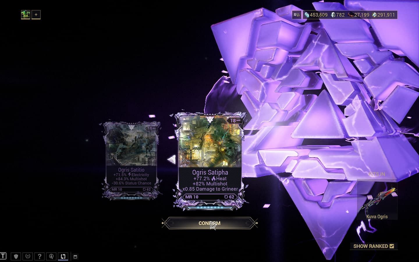 The right Riven roll can bag you a huge Platinum deal in Warframe (Image via Digital Extremes)