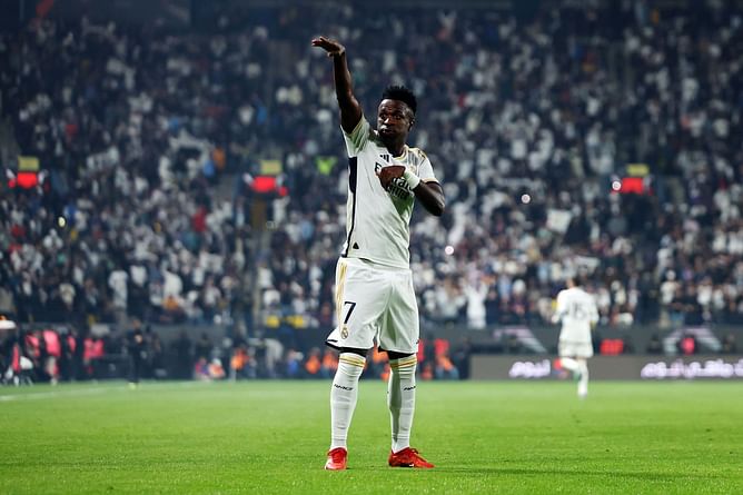 Carlos Alcaraz and Jadon Sancho in awe of Vinicius Jr's iconic hattrick in Real Madrid's 4-1 win against Barcelona