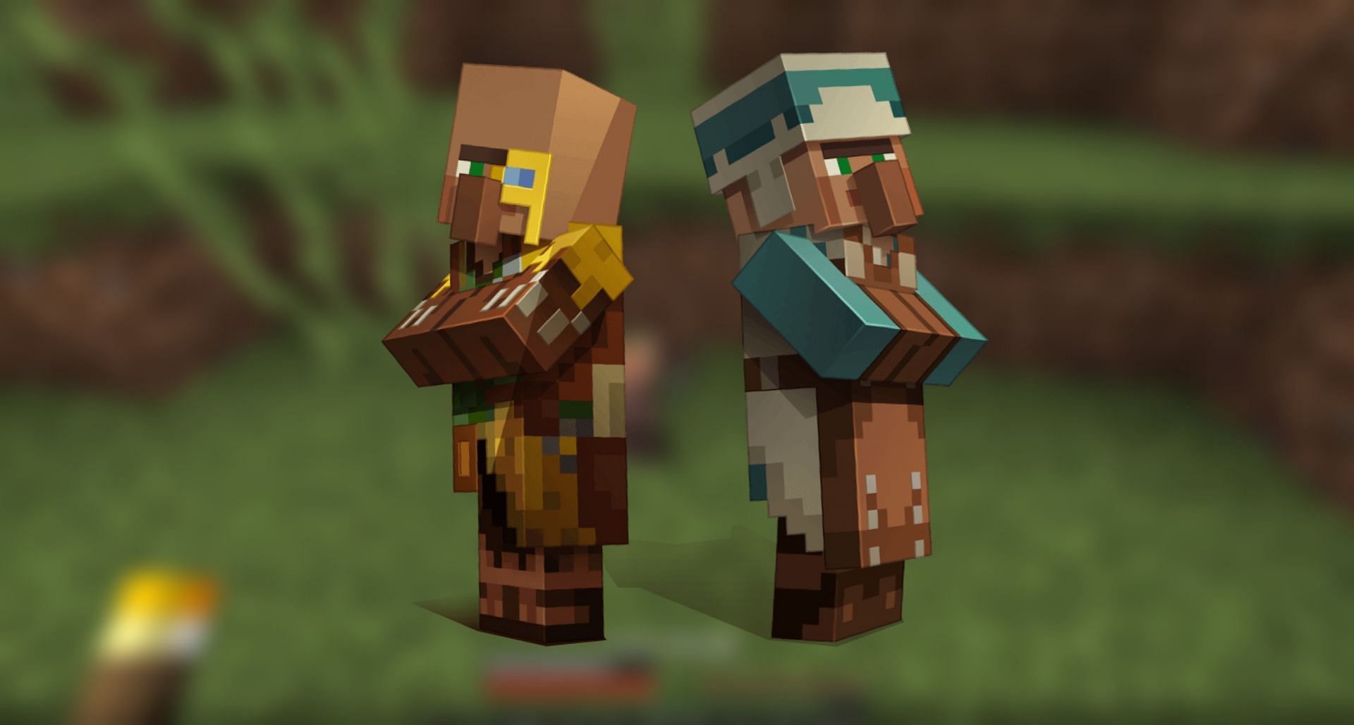 Minecraft player discovers a group of villagers hiding in a pit