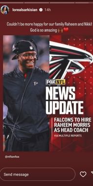 Screenshot from Instagram