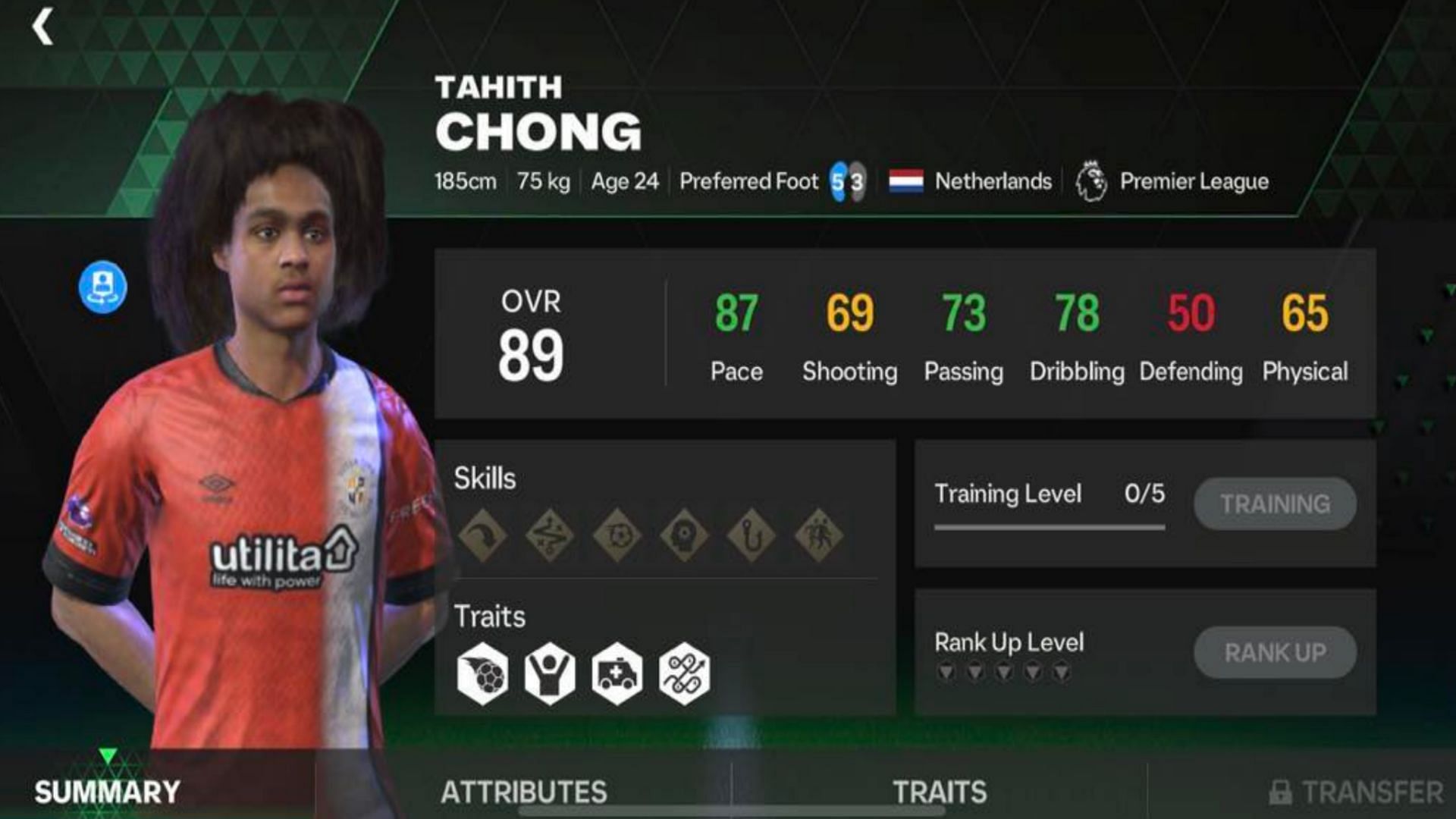 Tahith Chong&#039;s card has been added to the FC Mobile Mystery Signings event (Image via EA Sports)