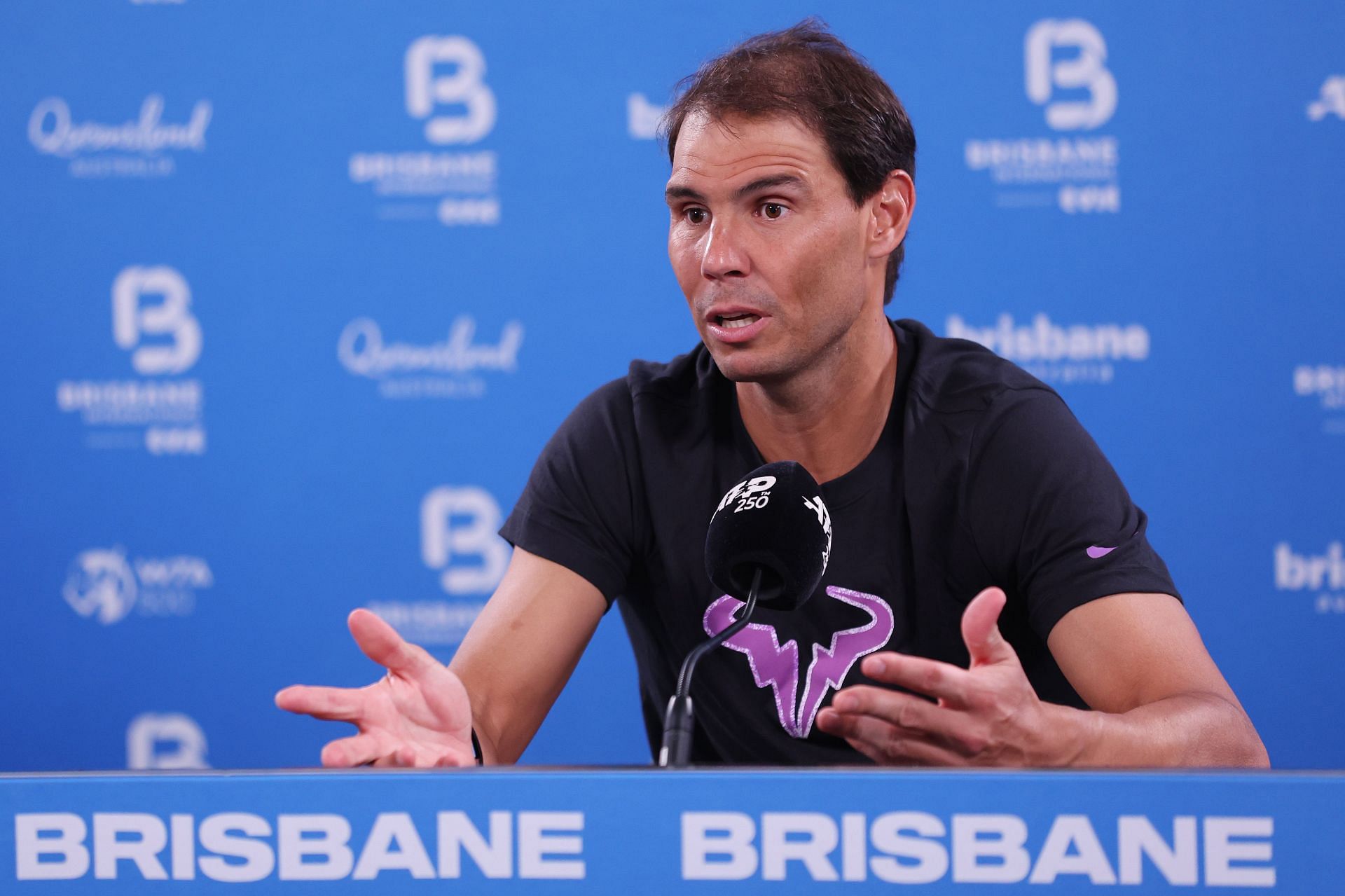 Rafael Nadal at Brisbane International 2024