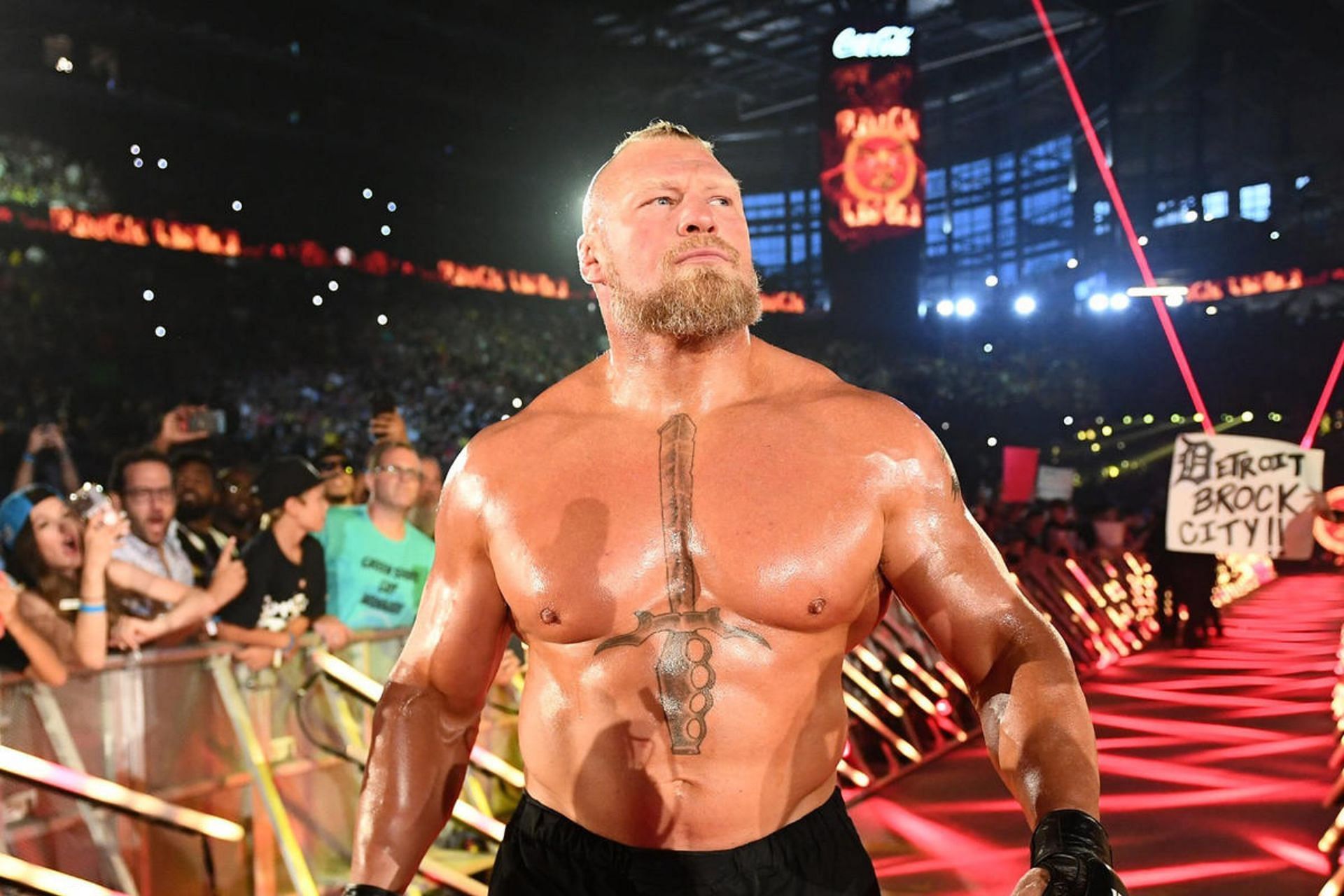 Brock might have face a brand new opponent at Wrestlemania 40 [Image Credit: WWE.com]