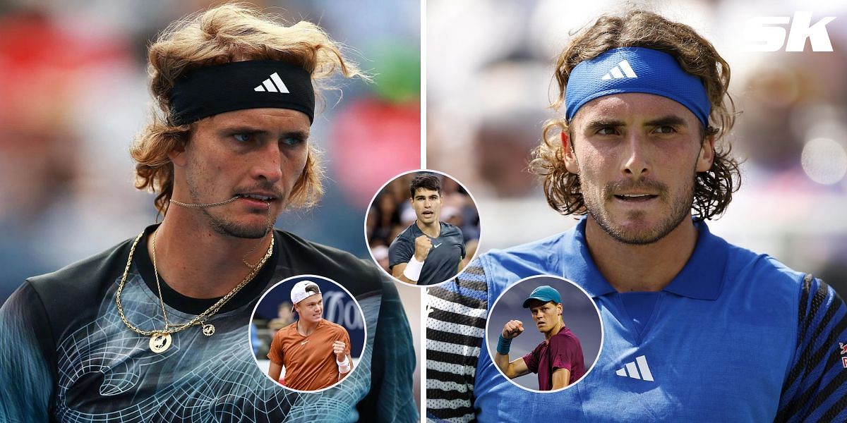 Carlos Alcaraz, Jannik Sinner &amp; Holger Rune will be difficult for Alexander Zverev and Stefanos Tsitsipas to beat, says tennis analyst