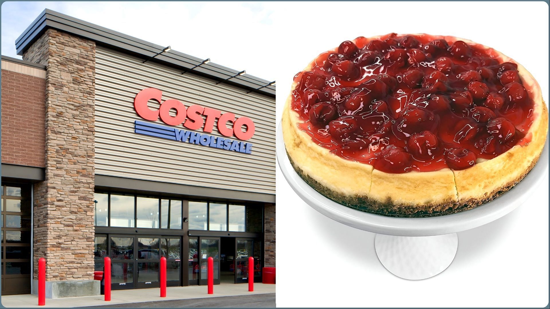 Costco adds a Cherry Topped Cheesecake in the dessert section (Image via Costco / Walmart)