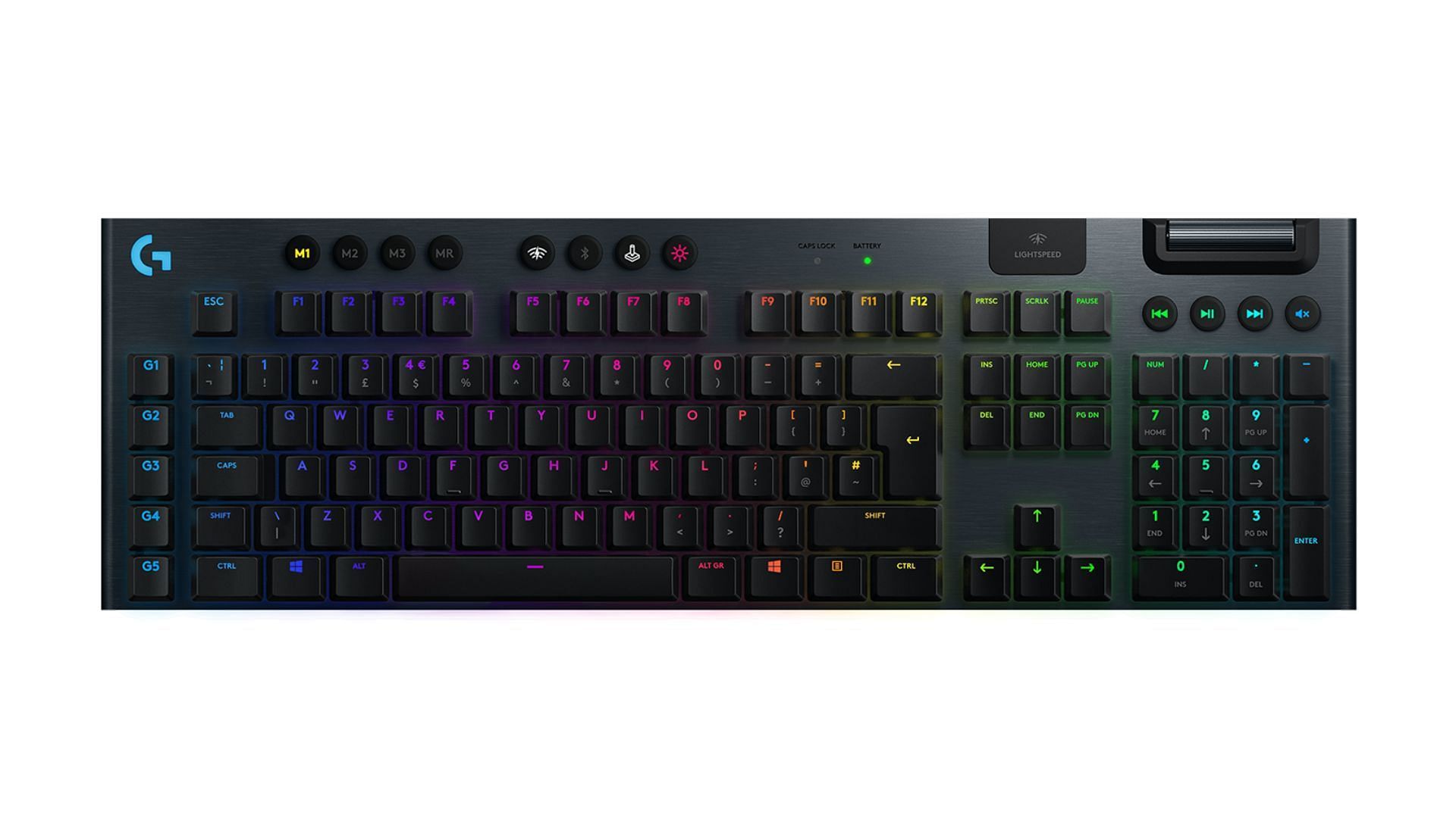 The slim RGB gaming keyboard (Image via Logitech G)