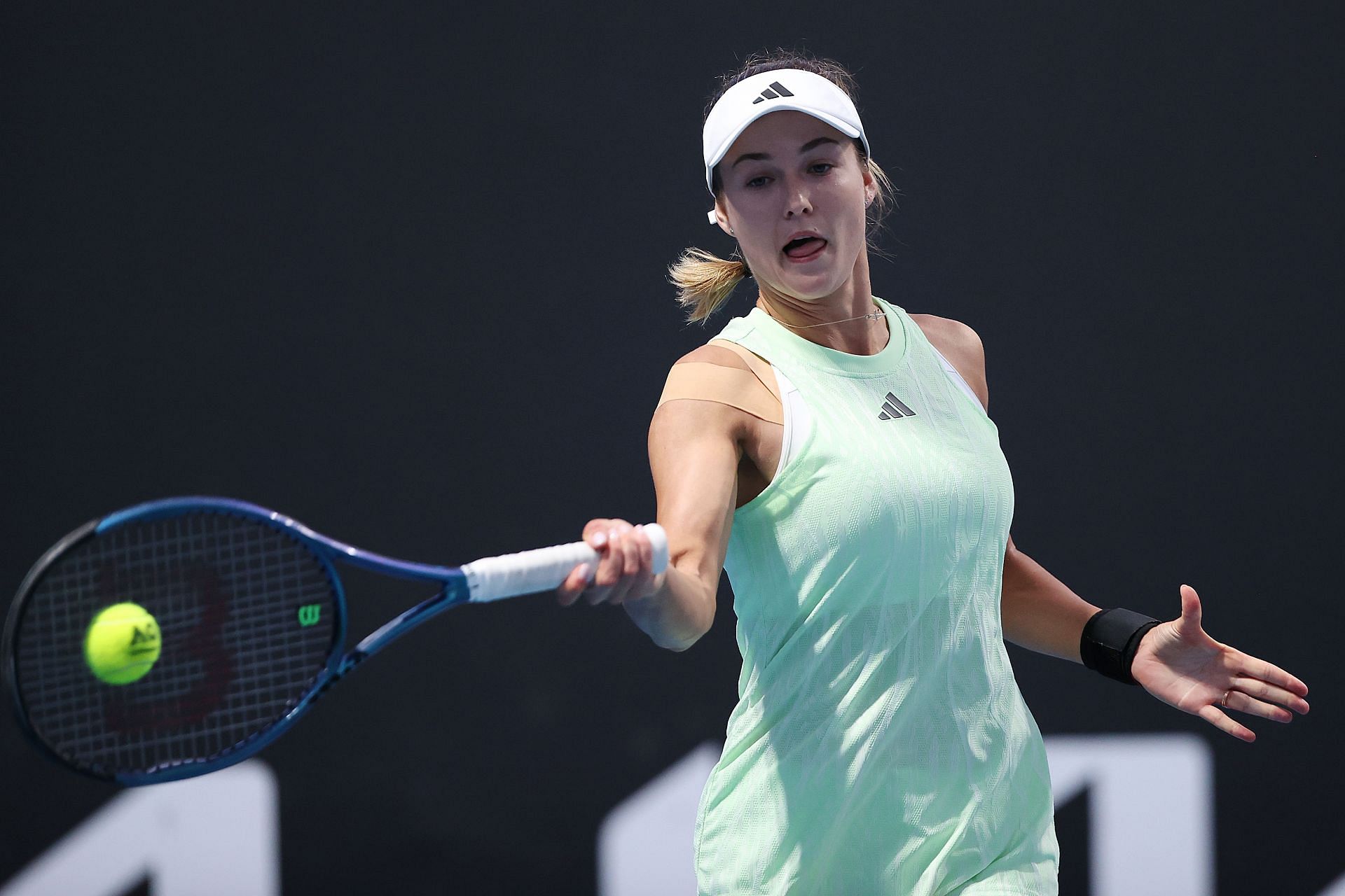 Anna Kalinskaya at the 2024 Australian Open.