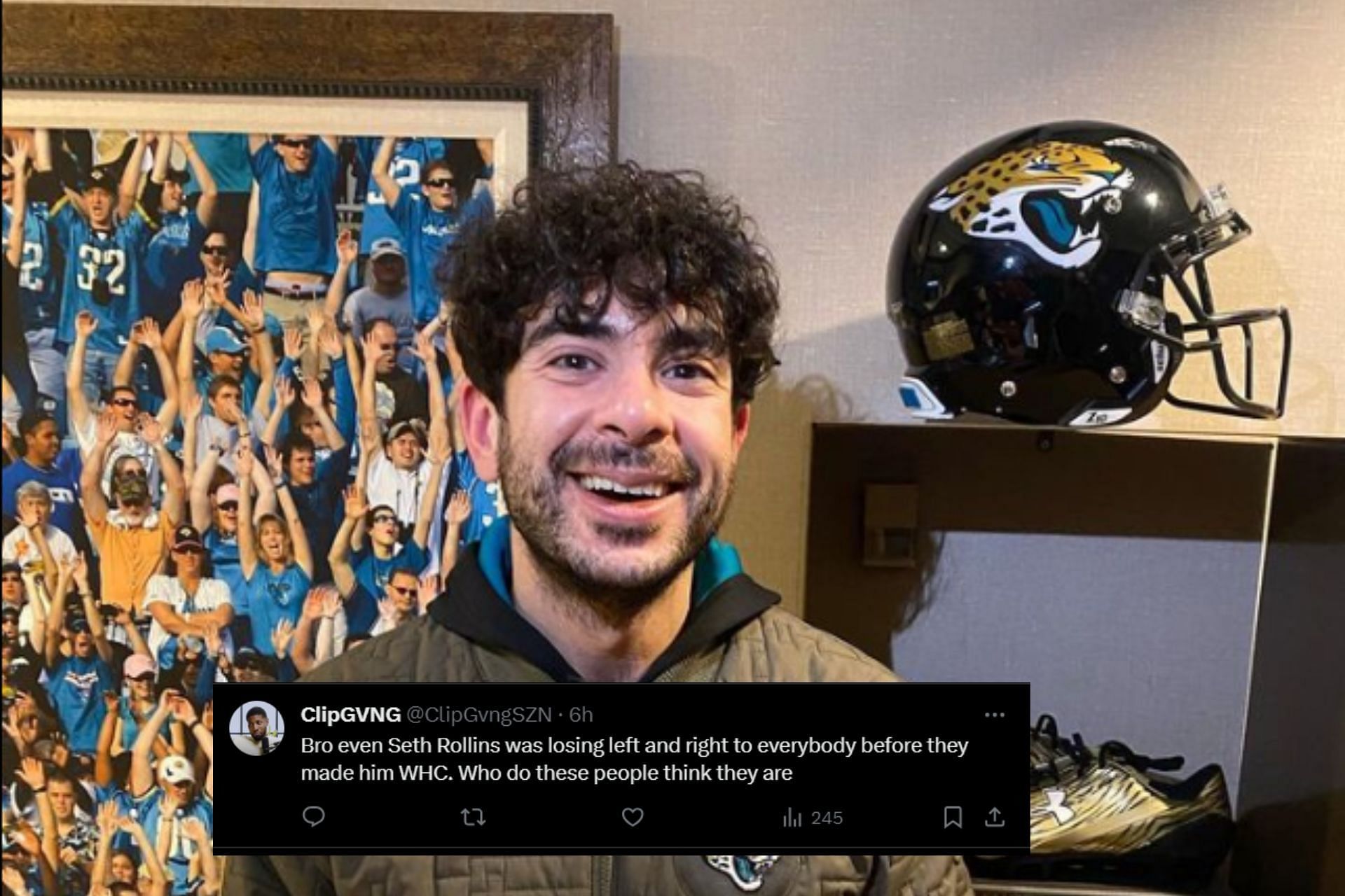 Tony Khan has been called out after allegations that a stable is not jobbing [Image Credits Tony Khan Instagram]