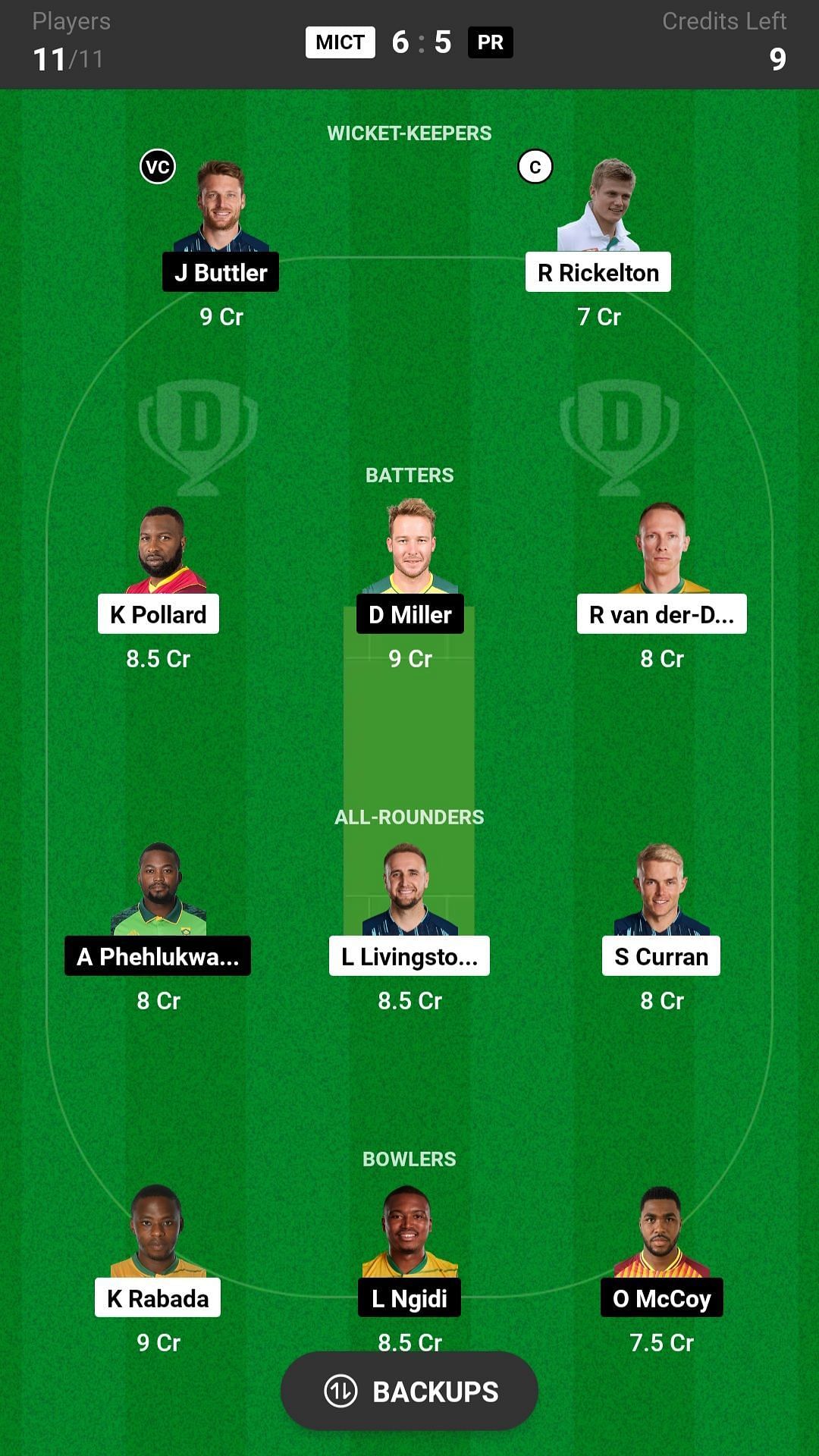 Paarl Royals vs MI Cape Town Dream11 Prediction Today, Head-to-head